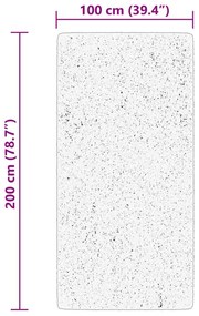 HUARTE kék rövid szálú puha és mosható szőnyeg 100 x 200 cm