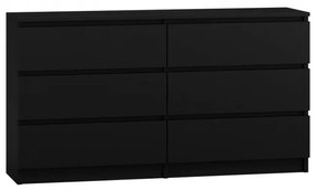 ESTELA M6 komód szekrény 140 - fekete