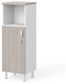 Manager LUX közepes szekrény 45 x 43 x 129,2 cm, bal, driftwood / fehér