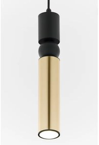 Jupiter 2006 - Csillár zsinóron ALAS 1xGU10/10W/230V arany/fekete