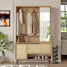 Once Walnut and Oak cipősszekrényes akasztó