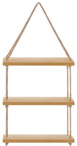 Tutumi, függő fali polc kötélen 30x40x10 cm, 23-as típus Bézs, barna, HOM-03208