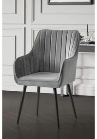 Nova Grey and Black étkezőszék szett, 2 db