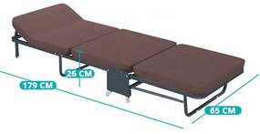 Vendégágy több típusban-barna