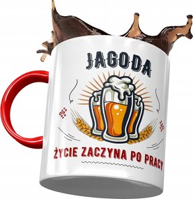 Piros Bögre Bogyó Feleség Barátnő Nyomtatott Fotóval