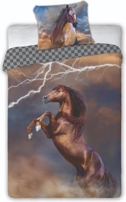 Deluxe 3D Lovak pamut ágyneműhuzat 200x140cm+90x70cm Faro