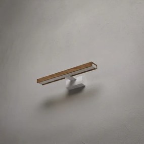 Brilagi - LED fürdőszobai tükörvilágítás 3 az 1-ben WOODY MIRROR LED/8W/230V IP44 fehér/tölgy