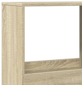 sonoma tölgy színű szerelt fa könyvespolc 100 x 33 x 175 cm