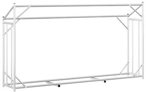 Tűzifa állvány esővédővel 200,5x41x110,5 cm horganyzott acél