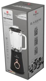 BerlingerHaus Turmixgép 1,5 L-es mércés edzett üvegkancsóval (600 W) Black Rose Collection BH/9441N