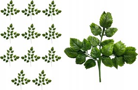 12x Mesterséges levelek a kompozíció díszítéséhez műlevél csomó