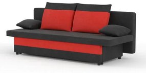 SONY kinyitható kanapé Fekete/ piros