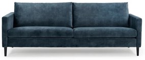 Adagio sötétkék bársony kanapé, 220 cm - Scandic