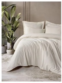 Bézs egyszemélyes renforcé pamut ágyneműhuzat 140x200 cm Checkered – Mila Home Luxury