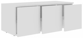 fehér szerelt fa TV-szekrény 80 x 34 x 30 cm