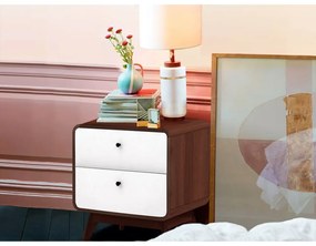 Fehér-natúr színű éjjeliszekrény Cassie - Støraa