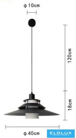 ELDLUX LP-88N Vintage Függesztett Lámpa IP20