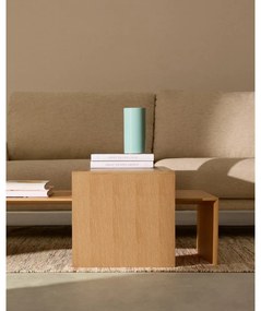 Tárolóasztal tölgyfa dekorral 40x55 cm Litto – Kave Home