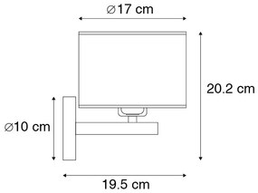Modern fali lámpa fehér kerek - VT 1