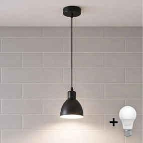 Brilagi - LED függőlámpa kábelen RIDDY 1xE27/60W/230V fekete