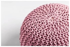 Rózsaszín kötött puff Jagger – Bonami Essentials