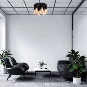 Spotlámpa FILO 7xE27/60W/230V fekete