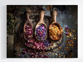 Vászonkép Canvas Konyha Gyógynövények Természet Fűszerek Gyógynövények 100x75