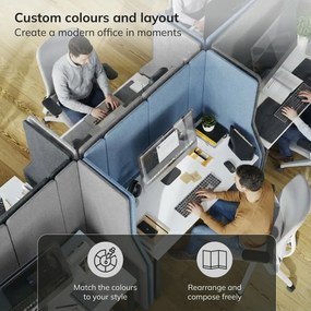 akusztikus falpanel SADIE Carbon Fog 280/145 cm