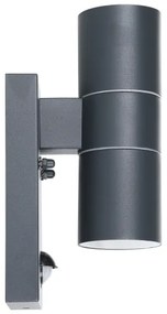 Eglo 32899-LED Kültéri fali lámpa érzékelővel RIGA 5 2xGU10/3W/230V IP44