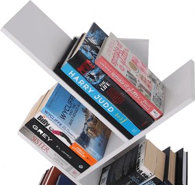 Könyvespolc, fehér, BAKI NEW TYP 3