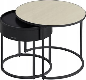 Kerek Dohányzóasztal A Nappaliba Rejtett Tároló Tálca Modern