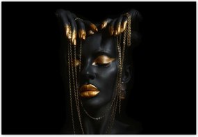 Fotótapéták 152x104 Arany ékszerek az arcon