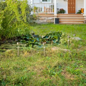 4Home Napelemes LED lámpa szett, 10 db, melegfehér