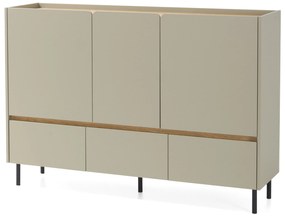 Azalio komód 150 cm fiókokkal - eukaliptusz / baltic dune tölgy