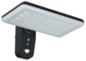 V-Tac LED Napelemes érzékelős fali lámpa LED/15W/3,2V 4000K/6000K IP65 fekete VT1514
