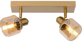 Lucide 77979/02/02 - Spotlámpa BJORN 2xE14/40W/230V arany