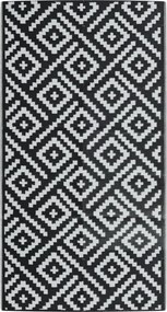 vidaXL kültéri szőnyeg ARAKIL fekete-fehér 80x150 cm PP