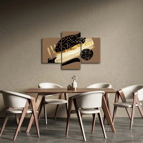 Kép - Absztrakció aranybarna N⁰3 (90x60 cm)