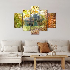 Egy tó képe (150x105 cm)