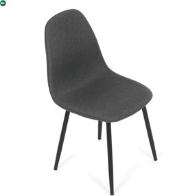 Jídelní židle, šedá, látka, CT-V2972 GREY2