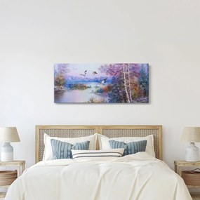 Kép - ősz jön, olajfestmény (120x50 cm)
