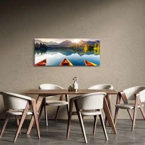 Kép - Tó csónakokkal (120x50 cm)