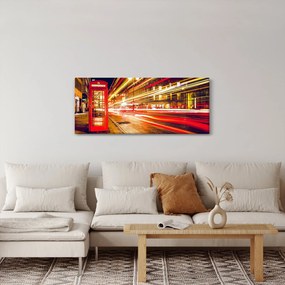 Piros londoni telefonfülke képe (120x50 cm)