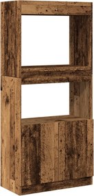 vidaXL antik fa színű szerelt fa magasszekrény 63 x 33 x 140 cm