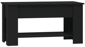 Fekete szerelt fa dohányzóasztal 101 x 49 x 52 cm