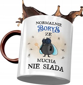 Bordó Bögre Borisz Férj Kolléga Ajándék Nyomtatott Fotóval