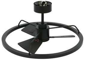 Lucci Air 516124 - LED Dimmelhető ventilátor CESSNA LED/36W/230V 3000/4000/5000K fekete + távirányító