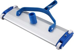 Kézi medence porszívófej, alumínium, 35 cm, ezüst/kék