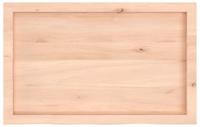 kezeletlen tömör fa fürdőszobai pult 80x50x(2-4) cm