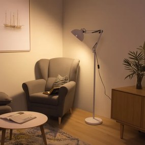 Brilagi - Rugalmas állólámpa TASKER 1xE27/60W/230V 157 cm fehér